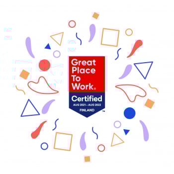 Great Place to Work Certificate to Evondos